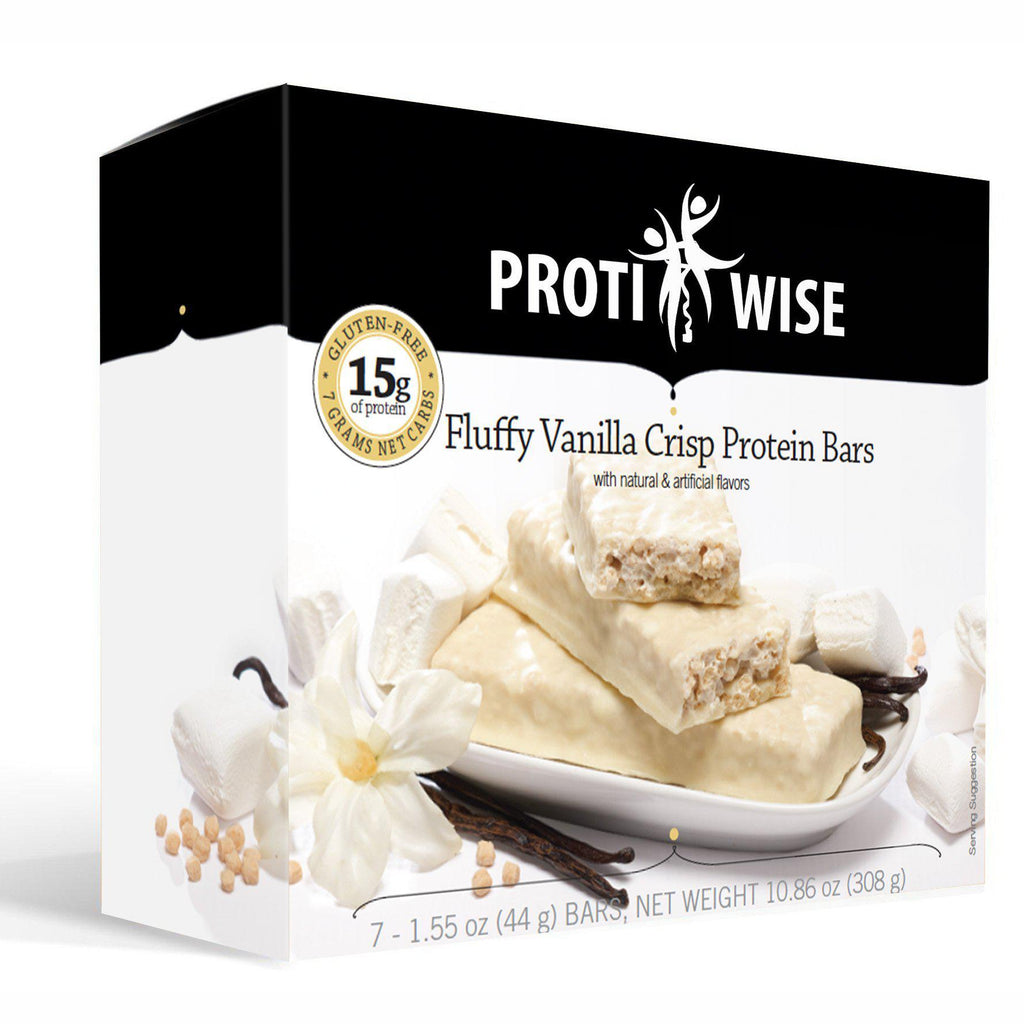 ProtiWise - Fluffy Vanilla Crisp Bars (7/Box) - Doctors Weight Loss