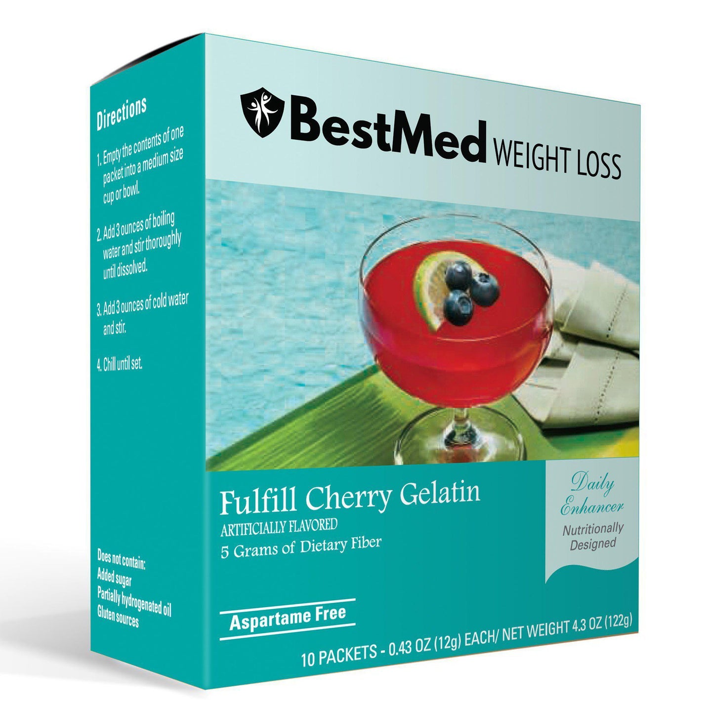 Fulfill Cherry Gelatin (10/Box) - BestMed - Doctors Weight Loss