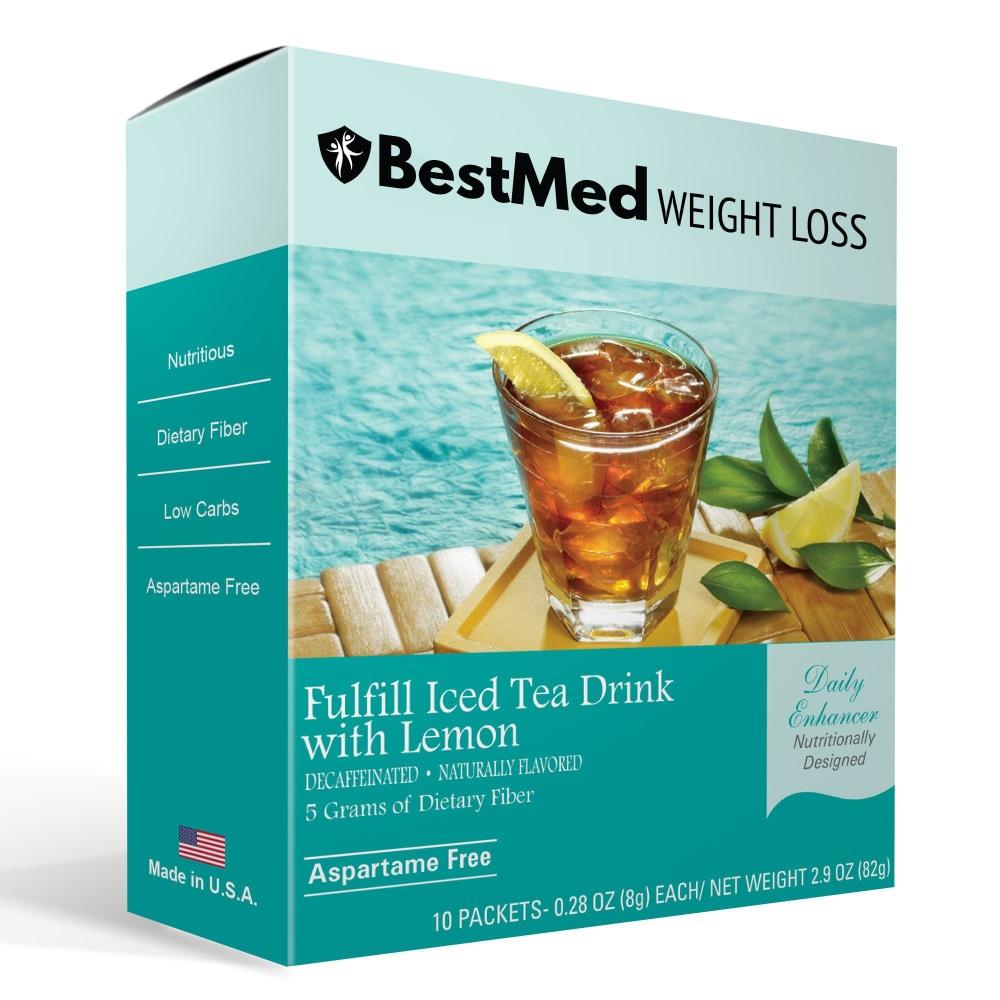 Fulfill Iced Tea Fiber Drink With Lemon (7/Box) - BestMed - Doctors Weight Loss