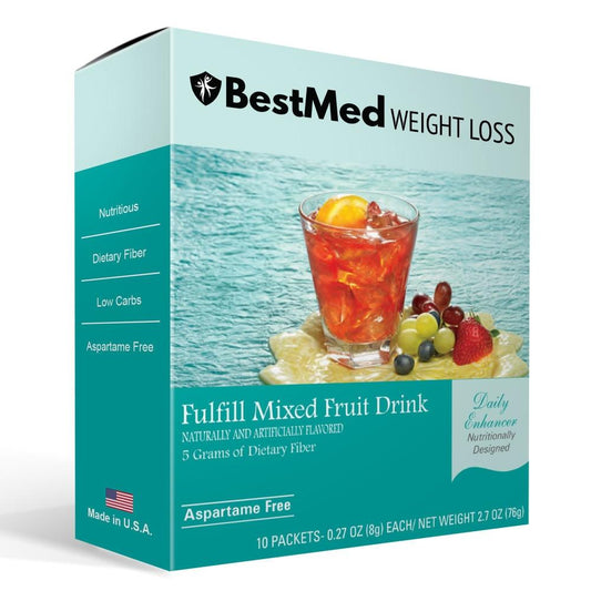 Fulfill Mixed Fruit Fiber Drink (7/Box) - BestMed - Doctors Weight Loss