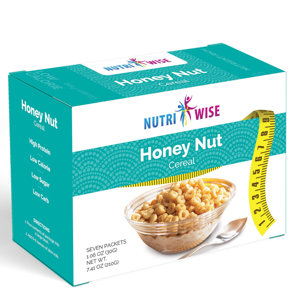 Honey Nut Diet Protein Cereal (5/Box) - NutriWise - Doctors Weight Loss
