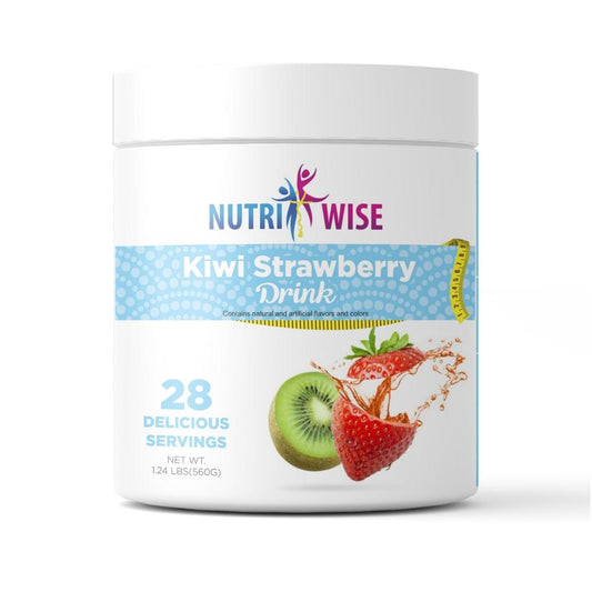 Kiwi Strawberry Diet Protein Drink Canister (28 servings) - NutriWise - Doctors Weight Loss