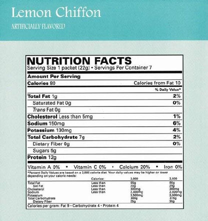 Lemon Chiffon Pudding Nutrition - BestMed - Doctors Weight Loss