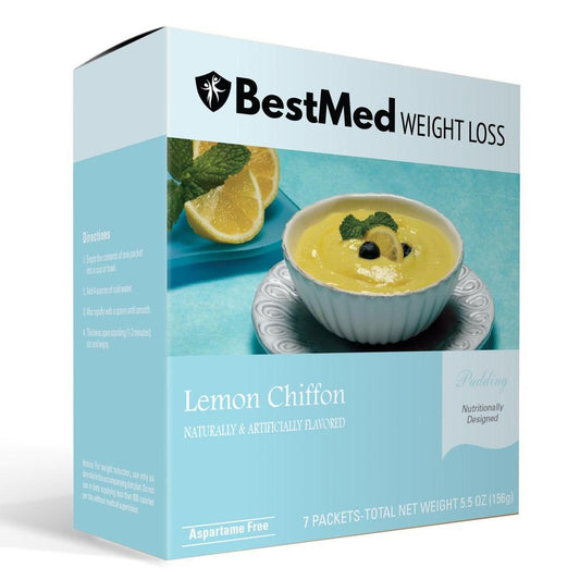 Lemon Chiffon Pudding (7/Box) - BestMed - Doctors Weight Loss
