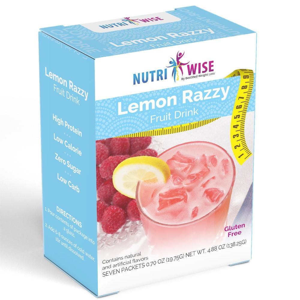 Lemon Razzy Diet Protein Drink (7/Box) - NutriWise - Doctors Weight Loss