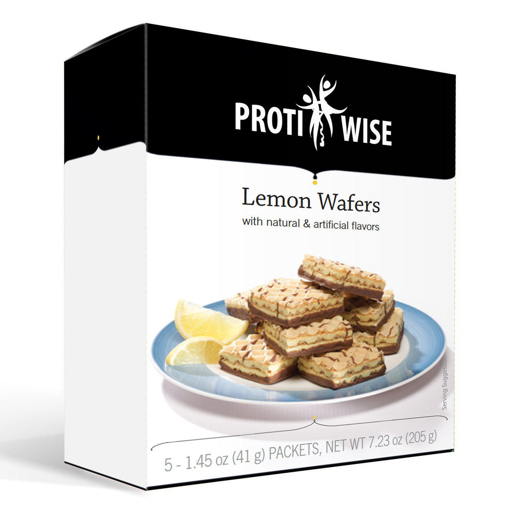 ProtiWise - Lemon Wafers (5/Box) - Doctors Weight Loss