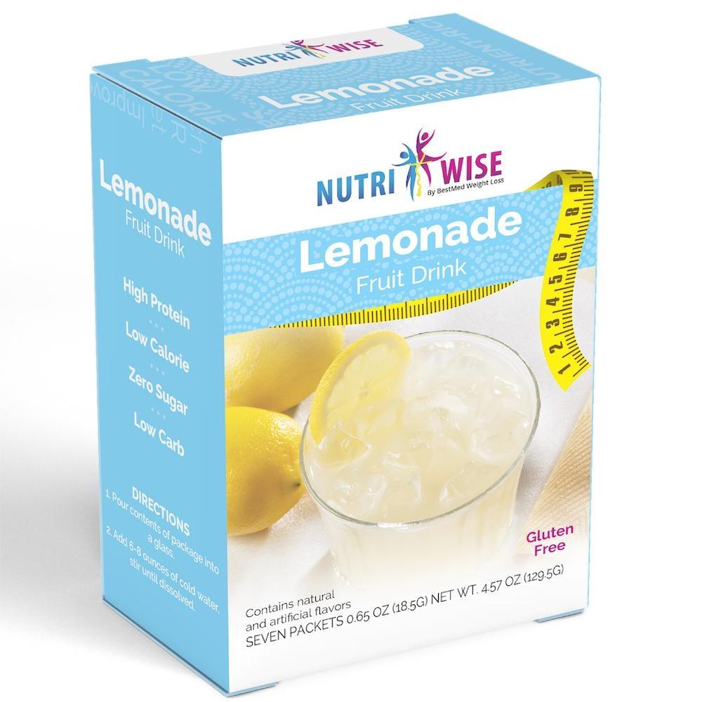 Lemonade Diet Protein Fruit Drink (7/Box) - Nutriwise - Doctors Weight Loss