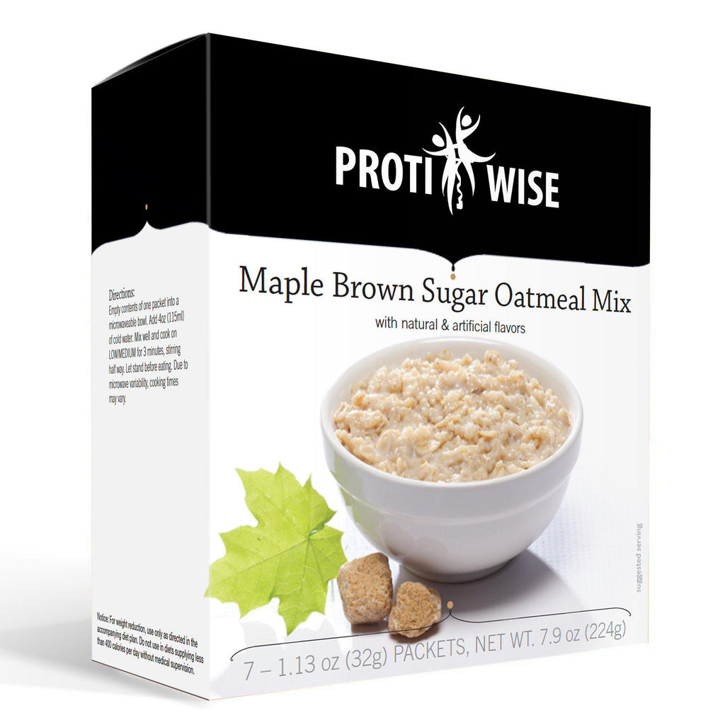 ProtiWise - Maple Brown Sugar Oatmeal (7/Box) - Doctors Weight Loss