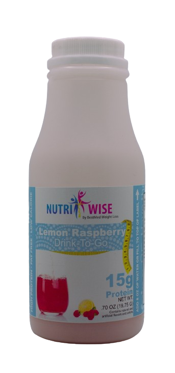 NutriWise - Lemon Raspberry Fruit Drink (6-Pack Bottles) - Doctors Weight Loss