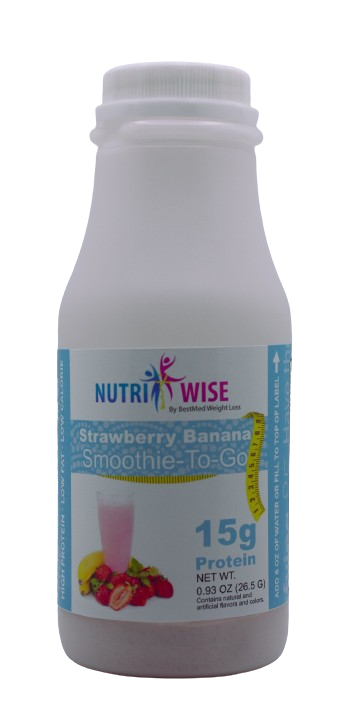 NutriWise - Strawberry Banana Smoothie (6-Pack Bottles) - Doctors Weight Loss