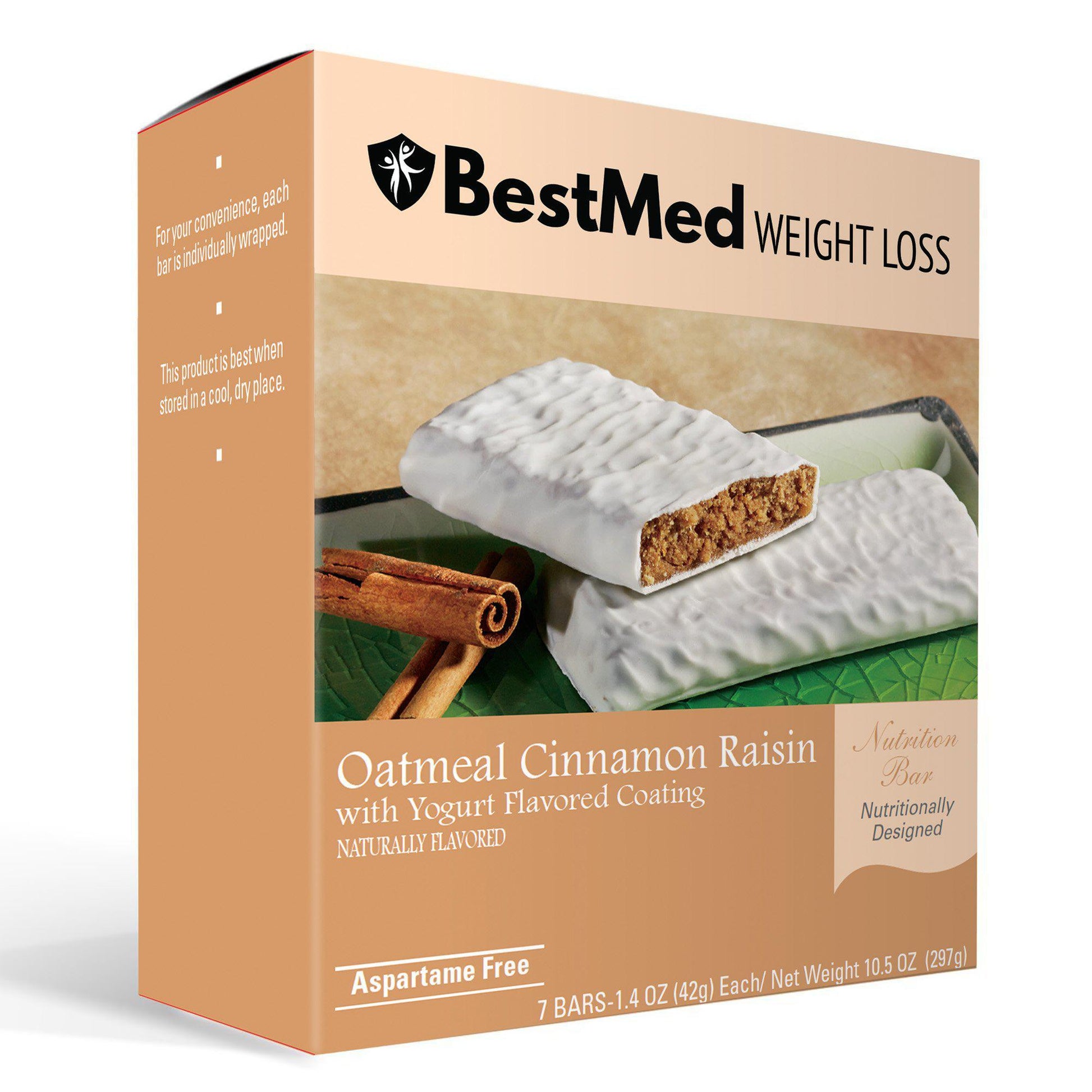 Oatmeal Cinnamon Raisin Bar (7/Box) - BestMed - Doctors Weight Loss