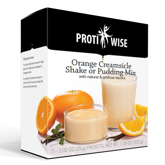 ProtiWise - Orange Creamsicle Shake or Pudding Mix (7/Box) - Doctors Weight Loss