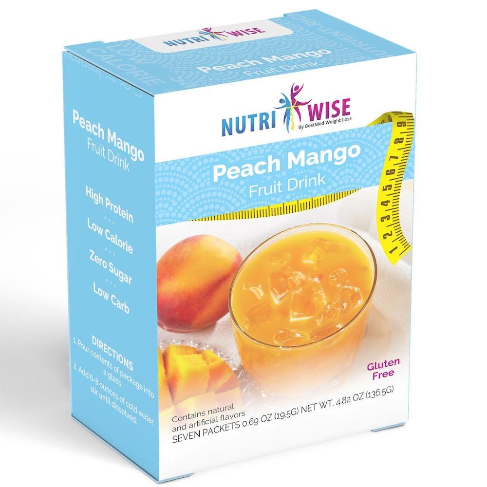 NutriWise® Peach Mango Fruit Drink (7/Box) - Doctors Weight Loss