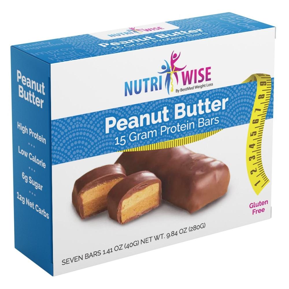 NutriWise - Peanut Butter Bar (7/Box) - Doctors Weight Loss