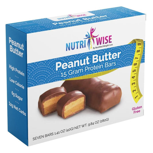NutriWise - Peanut Butter Bar (7/Box) - Doctors Weight Loss