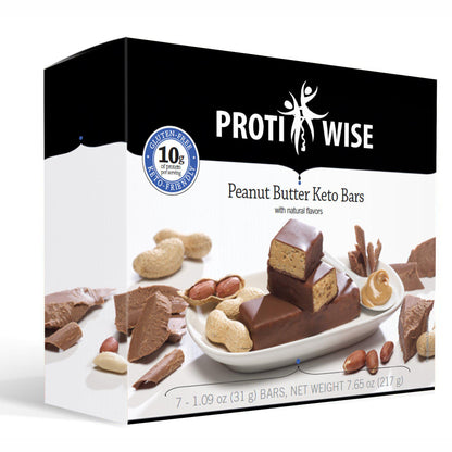ProtiWise - Peanut Butter Keto Bars (7/Box) - Doctors Weight Loss