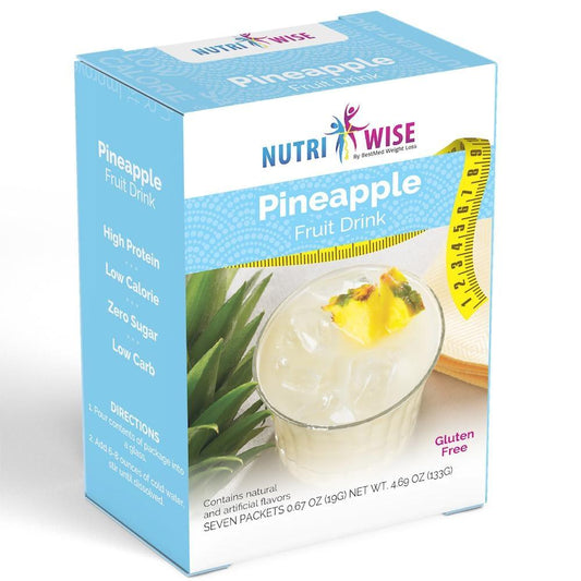 NutriWise®  Pineapple Fruit Drink (7/Box) - Doctors Weight Loss
