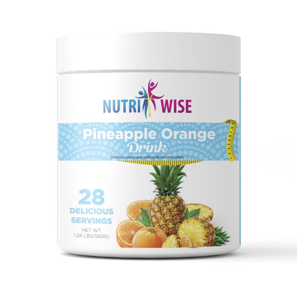 NutriWise - Pineapple Orange Fruit Drink Canister (28 Serv) - Doctors Weight Loss