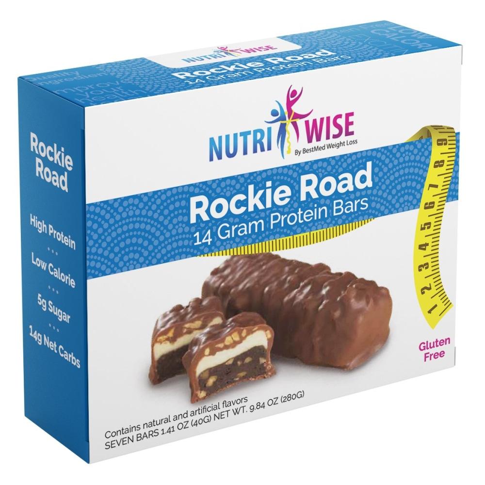 NutriWise - Rockie Road Bar (7/Box) - Doctors Weight Loss