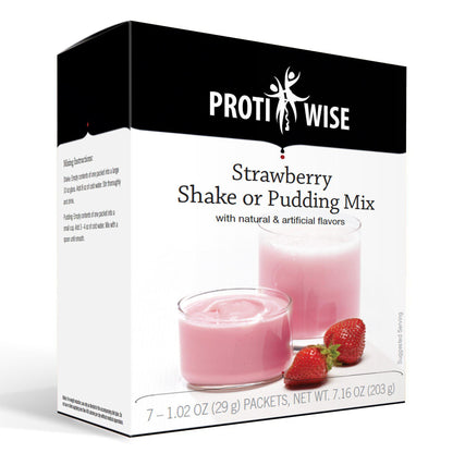 ProtiWise - Strawberry Shake or Pudding Mix (7/Box) - Doctors Weight Loss