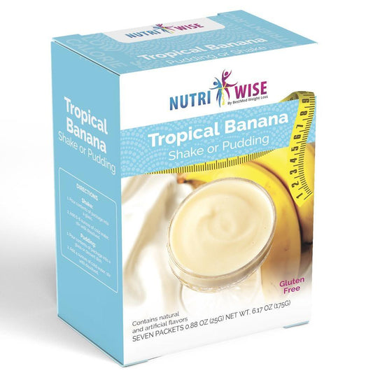 NutriWise® Tropical Banana Shake or Pudding (7/Box) - Doctors Weight Loss
