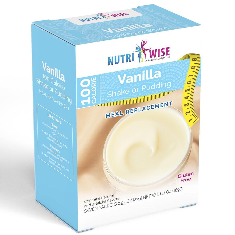 NutriWise® Vanilla 100 Calorie Shake or Pudding (7/Box) - Doctors Weight Loss