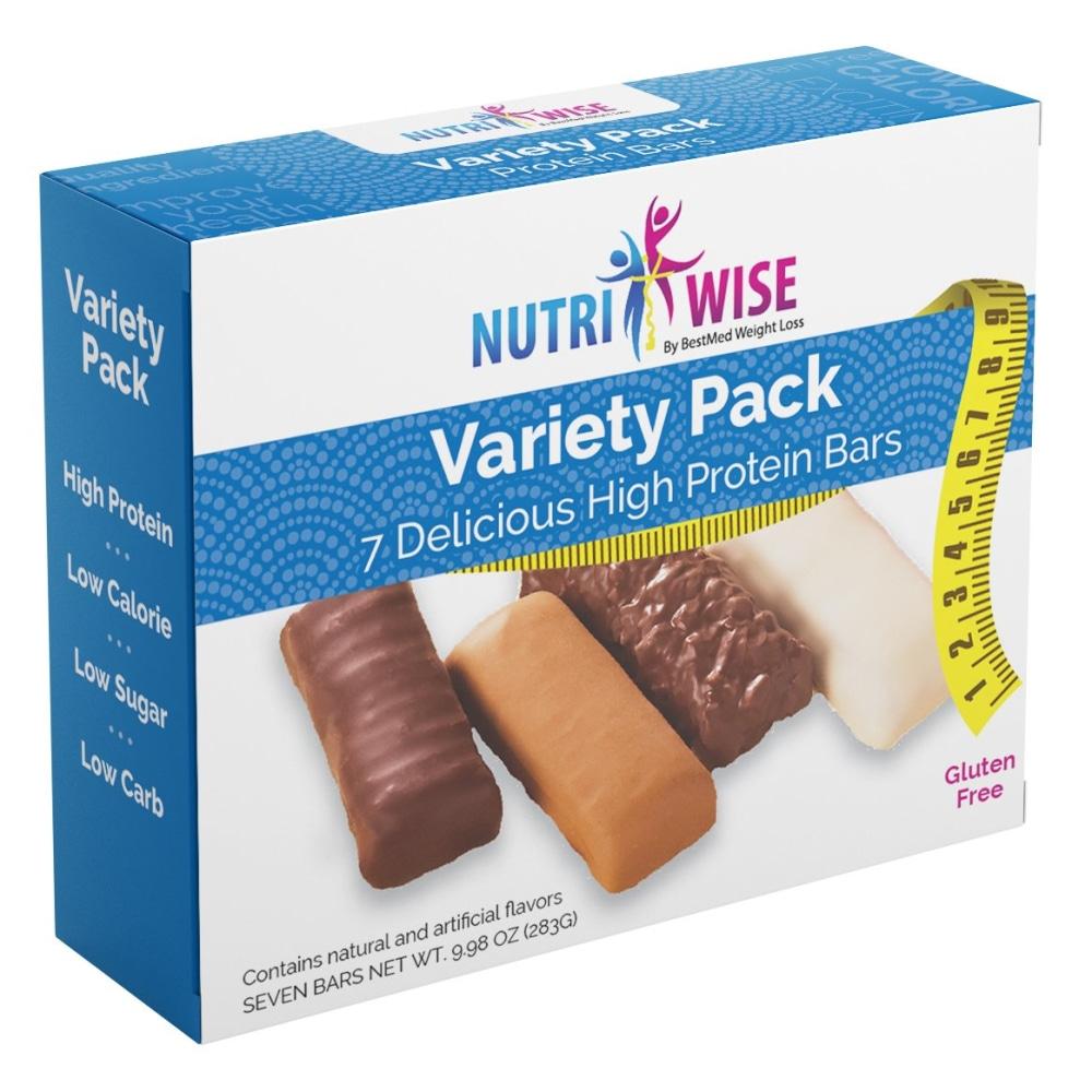 NutriWise - Variety Pack Bar (7/Box) - Doctors Weight Loss