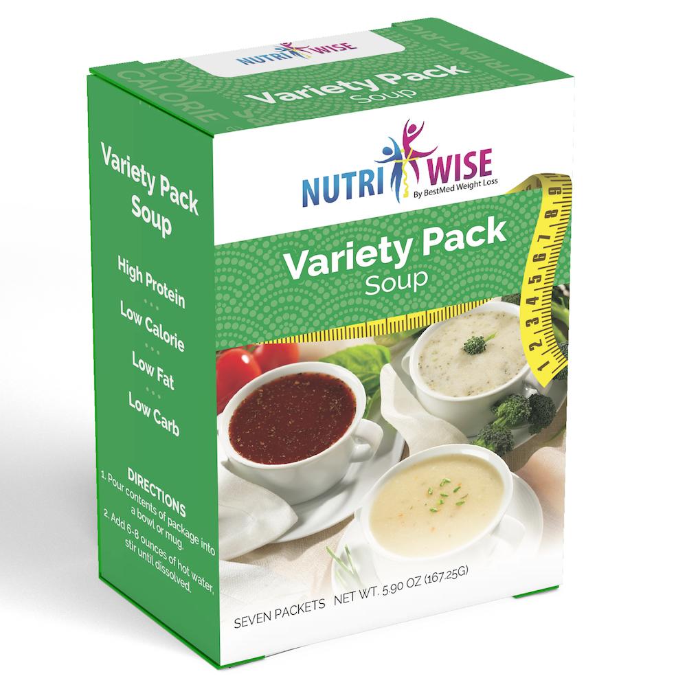 Doctors Weight Loss Variety Pack Diet Protein Soup (7/Box) NutriWise