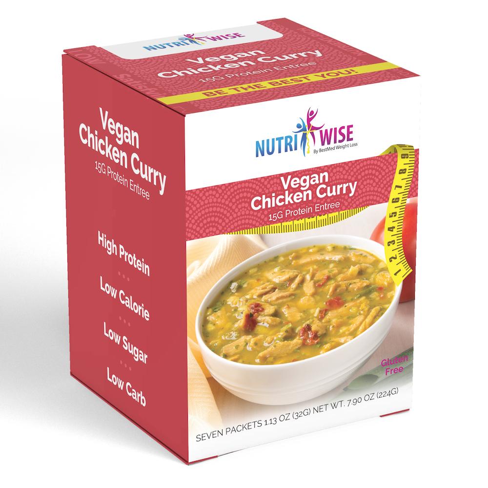 NutriWise - Vegan Chicken Curry (7/Box) - Doctors Weight Loss