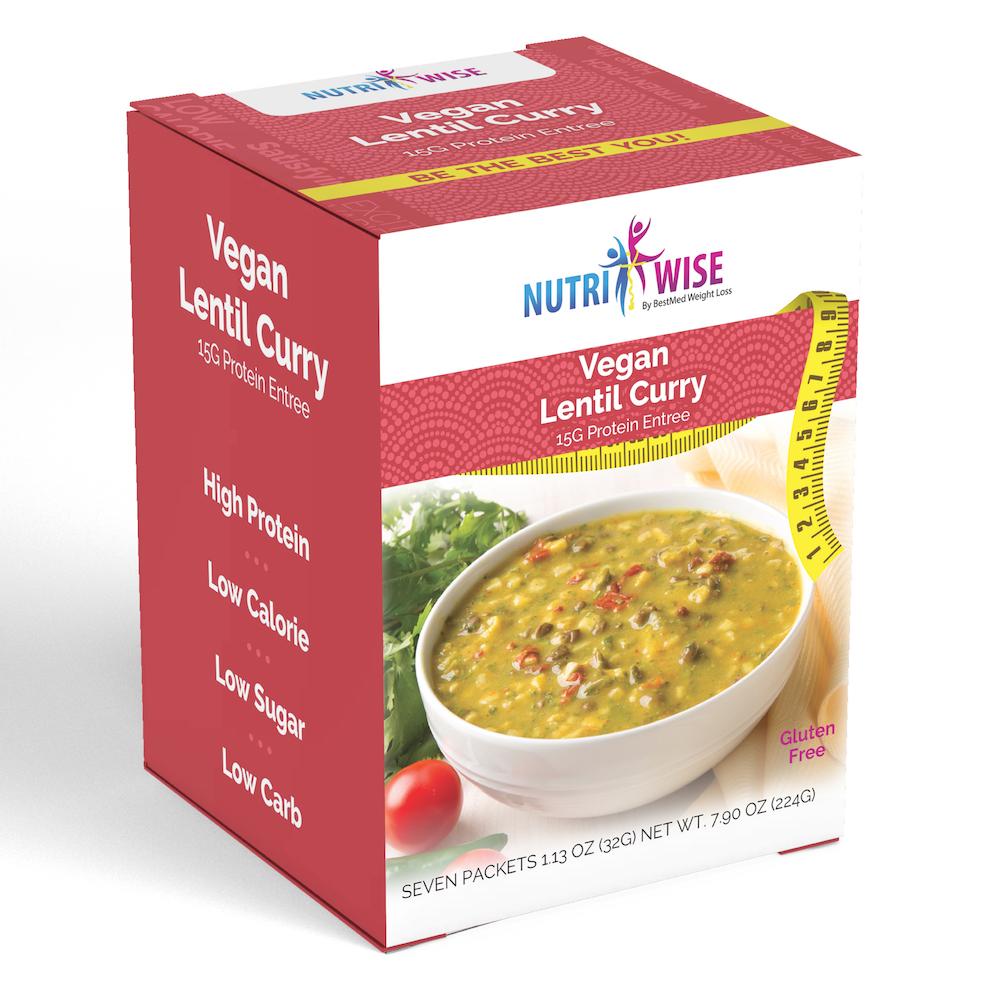 NutriWise - Vegan Lentil Curry (7/Box) - Doctors Weight Loss